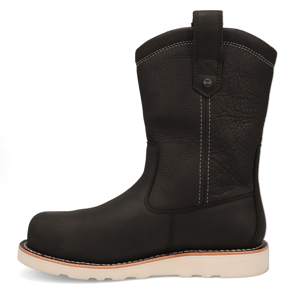 Black-WRANGLER Mens Tex Steel Toe Waterproof Wedge Work Boot