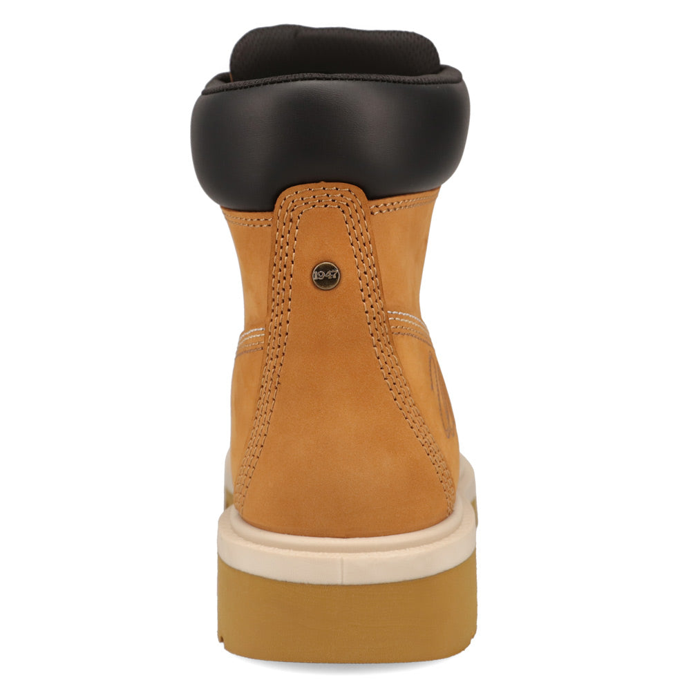 Wheat-WRANGLER Mens Axel Steel-Toe Lace-up Work Boot