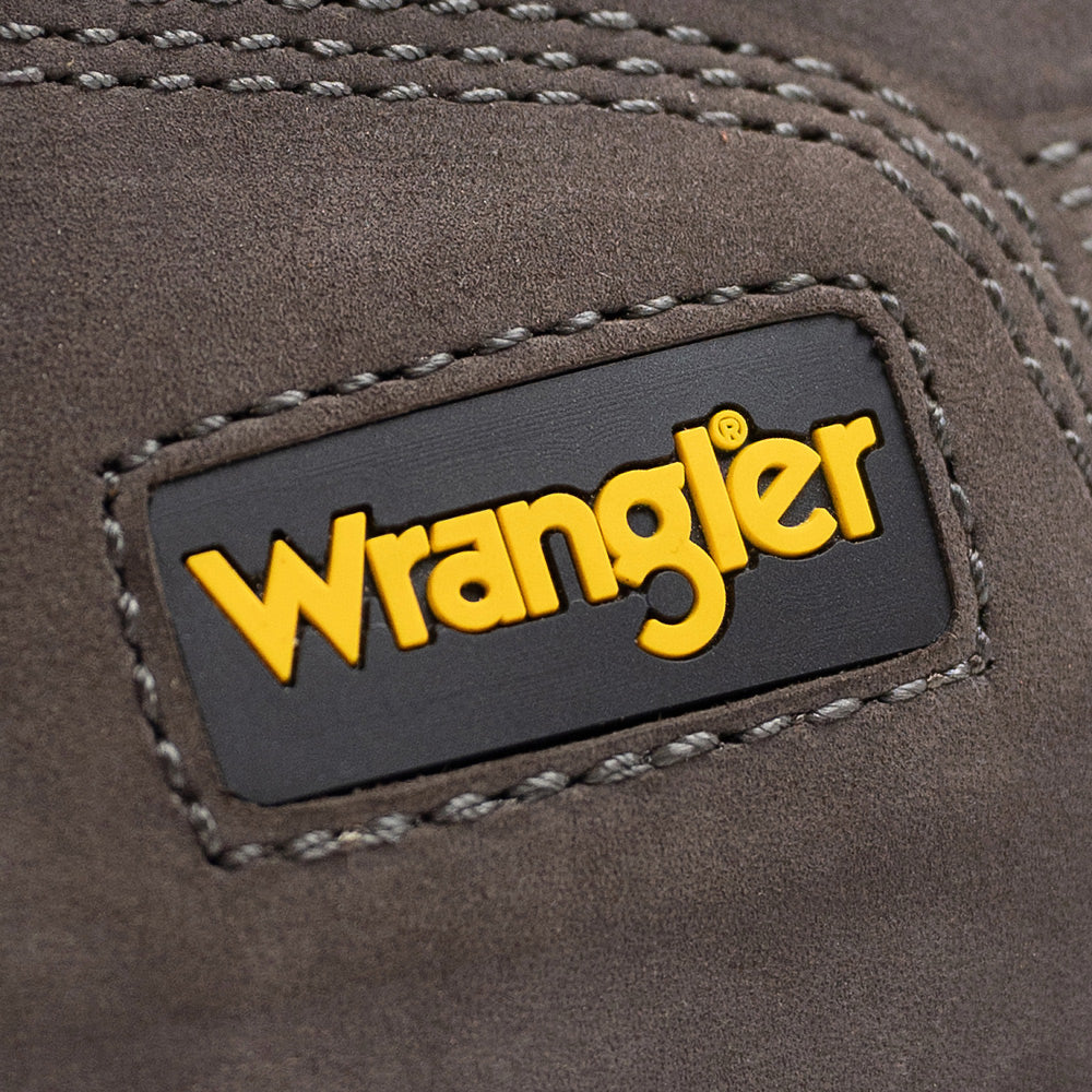 Charcoal-WRANGLER Mens Angus Steel-Toe Lace-up Work Boot