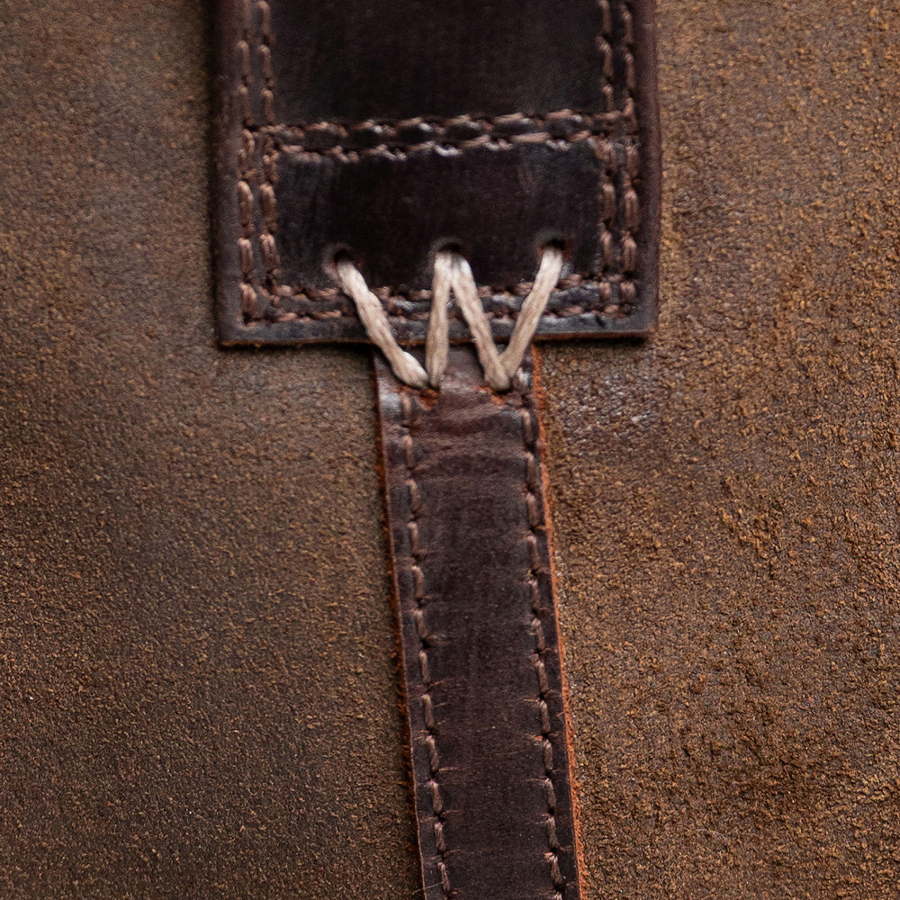 Chestnut-WRANGLER Womens Bessie Leather Harness Western Cowboy Boot