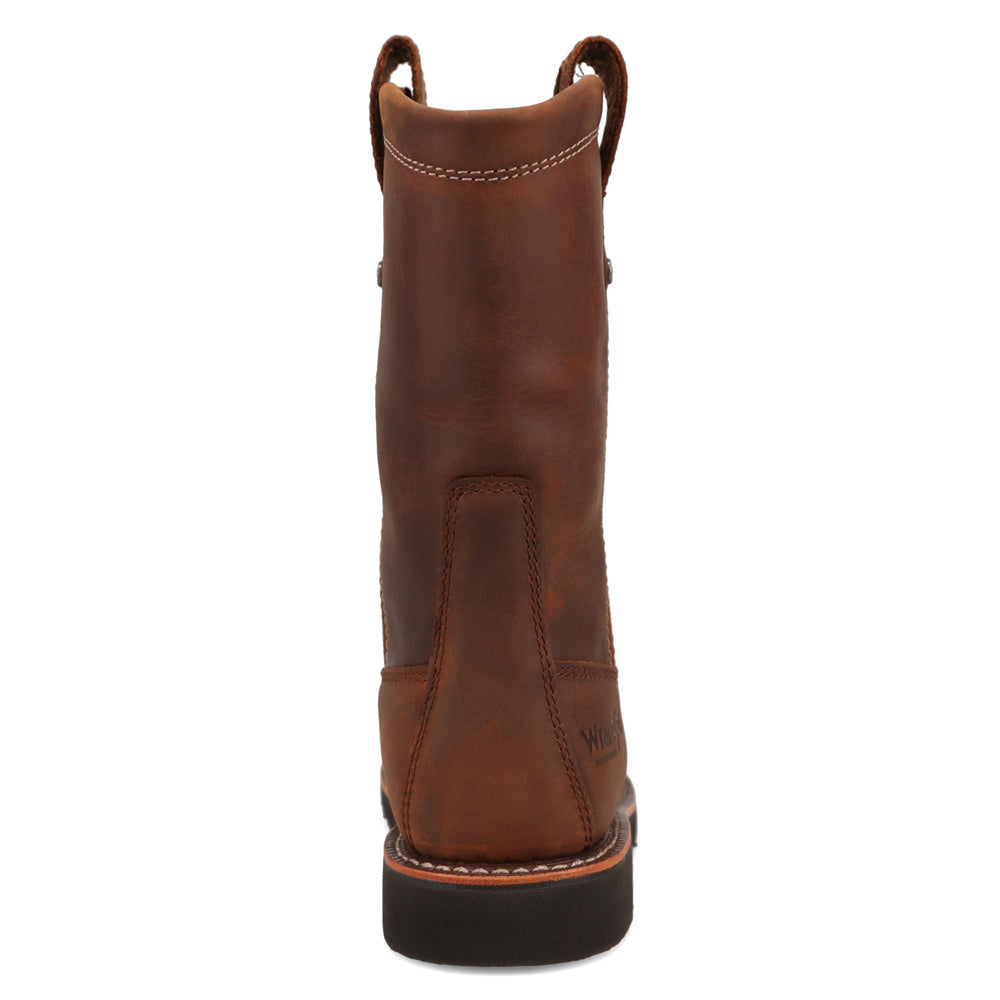 Saddle Tan-WRANGLER Womens Tanya Waterproof Wedge Work Boot
