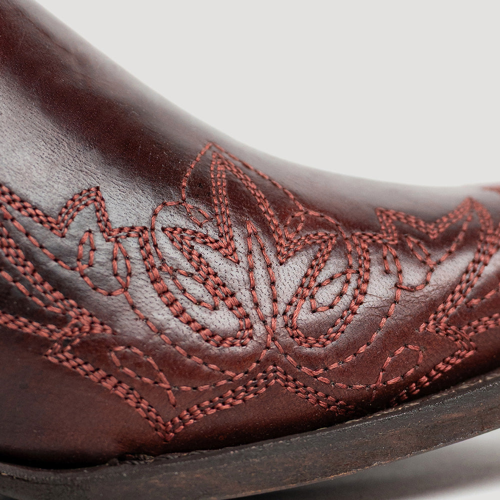 Saddle Wine-WRANGLER Womens Magnolia Leather Snip-Toe Western Cowboy Boot