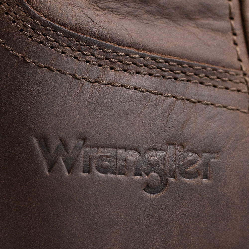 Bridle Brown-WRANGLER Womens Sammie Steel-Toe Square-Toe Work Boot