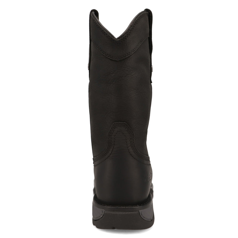 Black-WRANGLER Womens Sammie Steel-Toe Square-Toe Work Boot