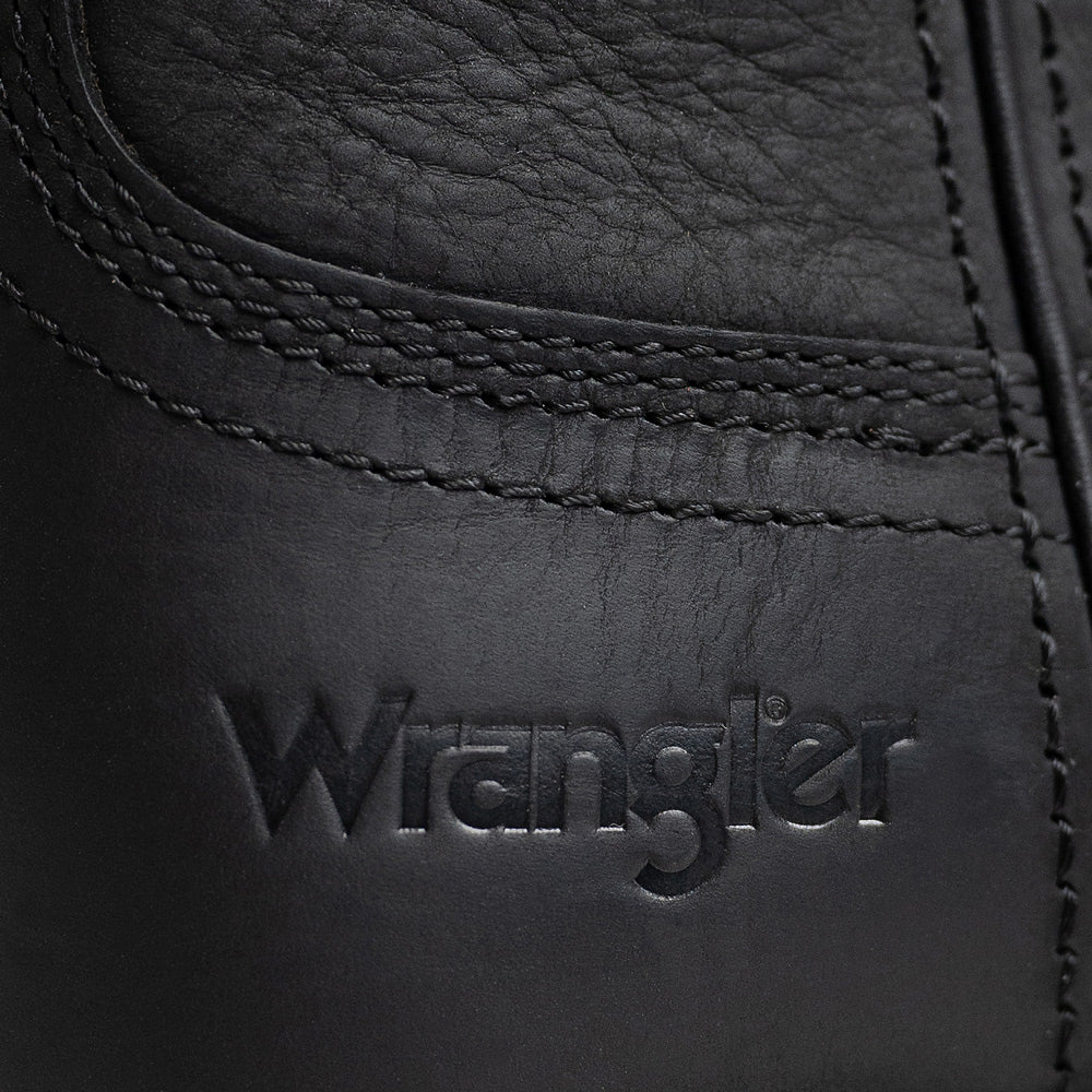 Black-WRANGLER Womens Sammie Steel-Toe Square-Toe Work Boot