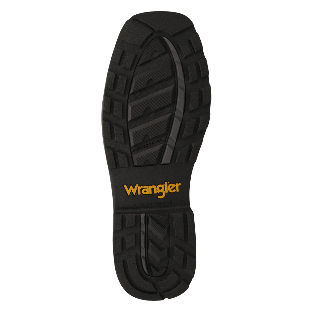 Grey-WRANGLER Womens Sammie Steel-Toe Square-Toe Work Boot