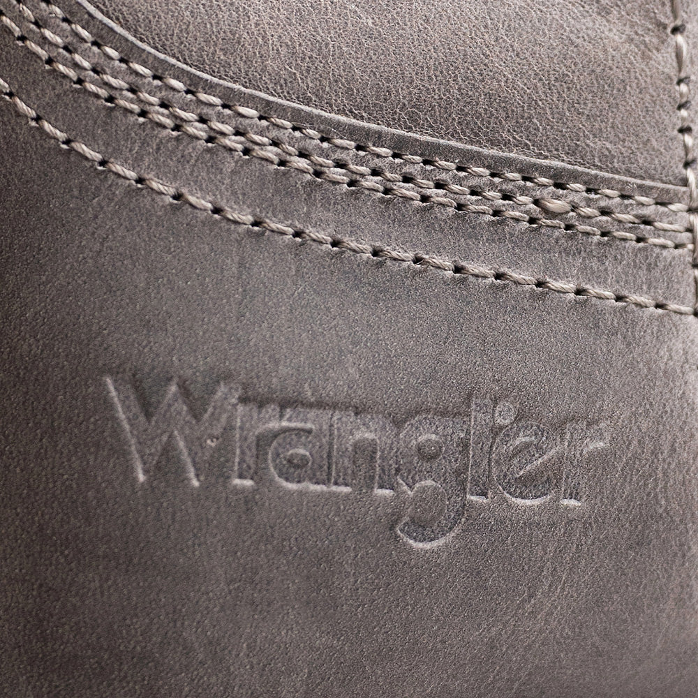 Grey-WRANGLER Womens Sammie Steel-Toe Square-Toe Work Boot