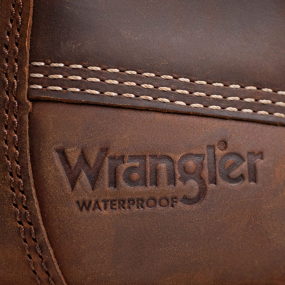 Saddle Tan-WRANGLER Womens Toni Steel-Toe Waterproof Wedge Work Boot