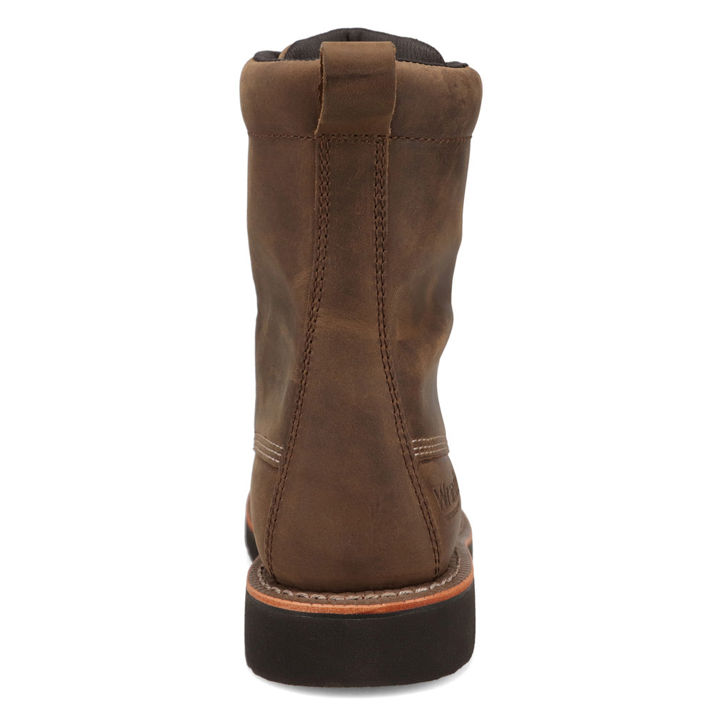 Grey-WRANGLER Womens Toni Steel-Toe Waterproof Wedge Work Boot