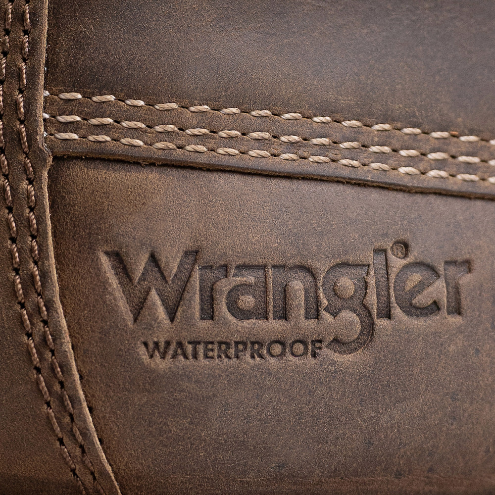 Grey-WRANGLER Womens Toni Steel-Toe Waterproof Wedge Work Boot