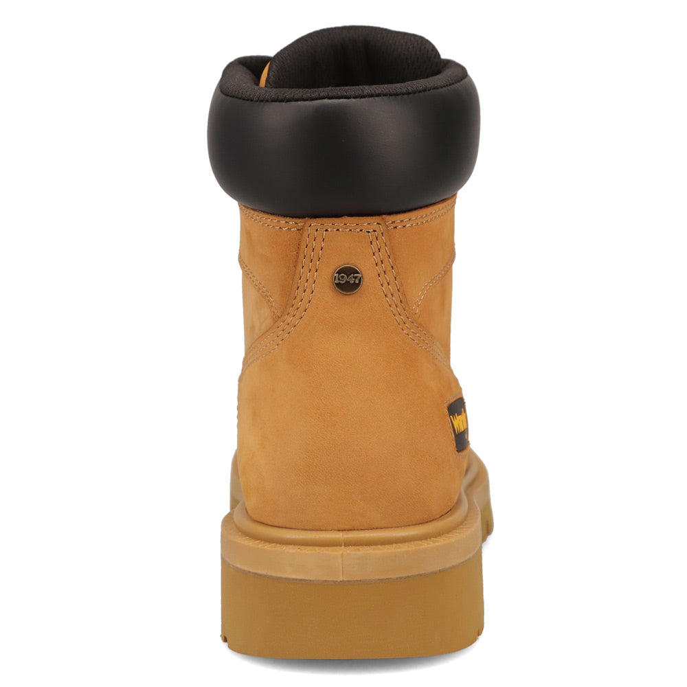 Wheat-WRANGLER Womens Aubrey Steel-Toe Work Boot