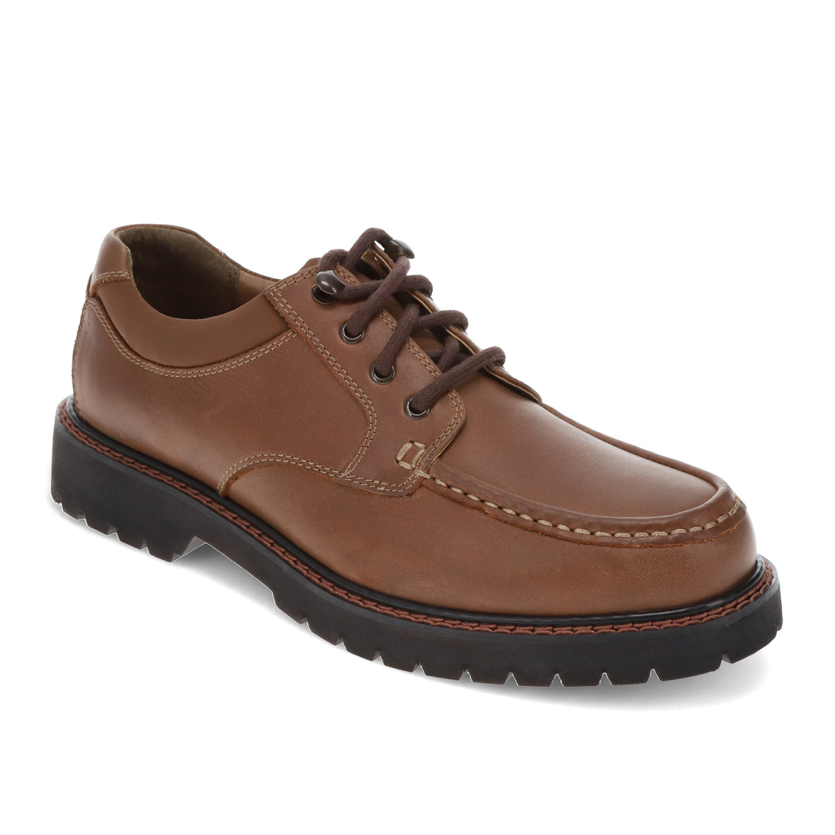 Tan-Dockers Mens Glacier Synthetic Leather Rugged Casual Oxford Shoe