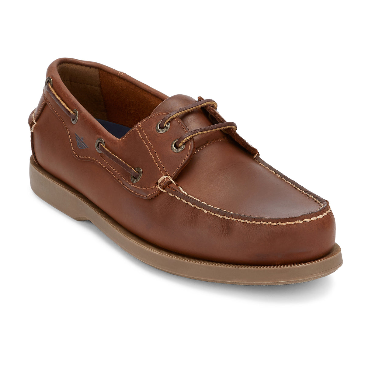 Tan-Dockers Mens Castaway Genuine Leather Boat Shoe
