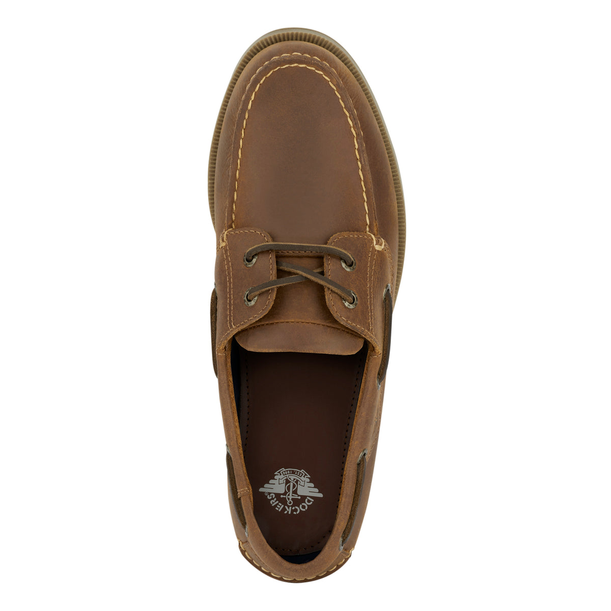 Tan-Dockers Mens Castaway Genuine Leather Boat Shoe