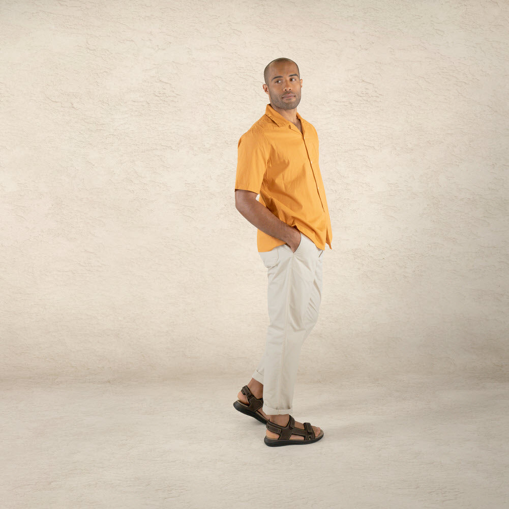 Dark Brown/Black-Dockers Mens Bradburn Outdoor Sport Sandal Shoe