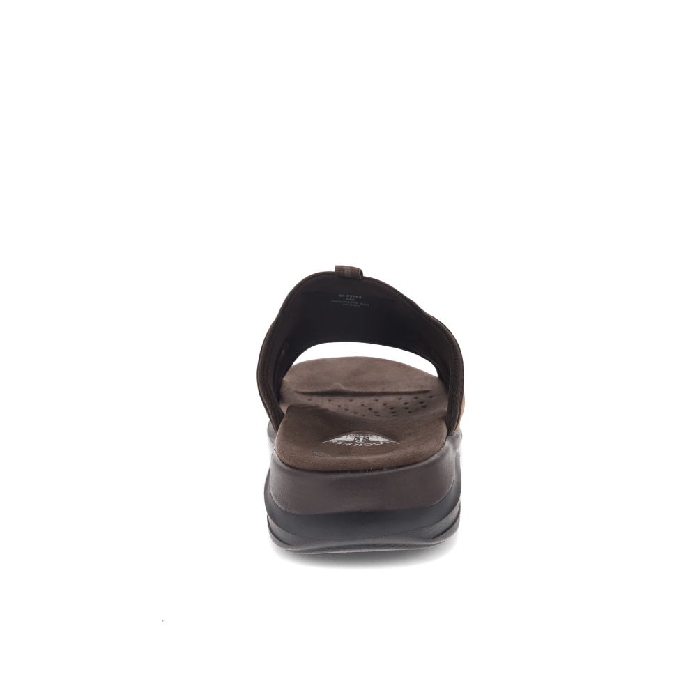 Dark Tan-Dockers Mens Barlin Casual Slide Sandal Shoe
