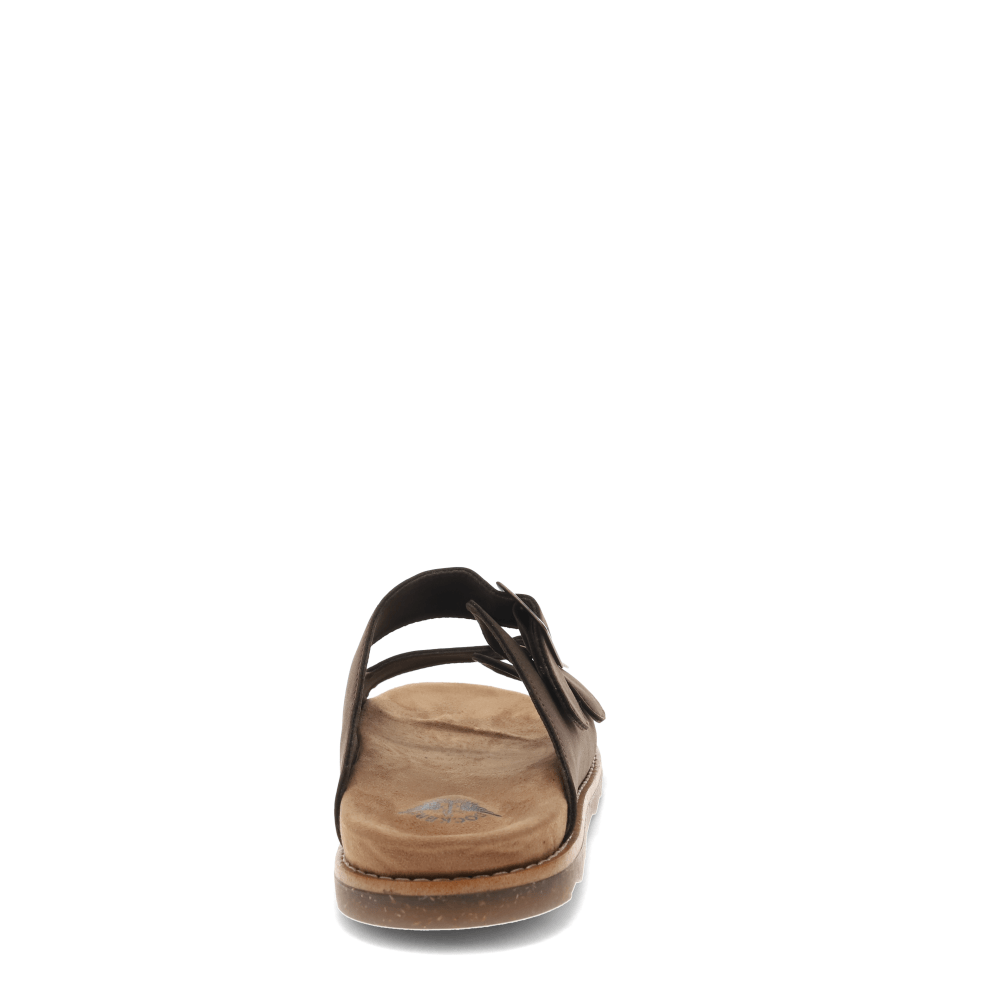 Brown-Dockers Mens Benham Synthetic Suede Casual Slip On Sandal Shoe