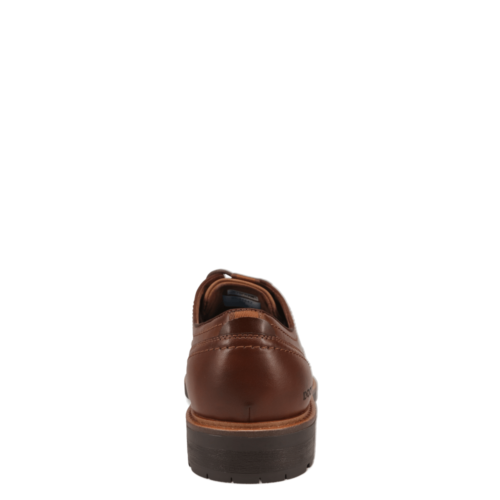 Cognac-Dockers Mens Benjamin Business Casual Lace Up Oxford