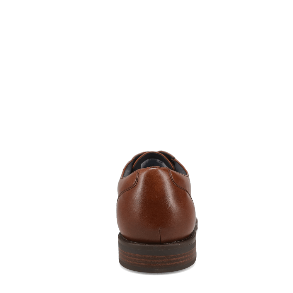 Cognac-Dockers Mens Bridgeport Polished Lace-Up Oxford Dress Shoe