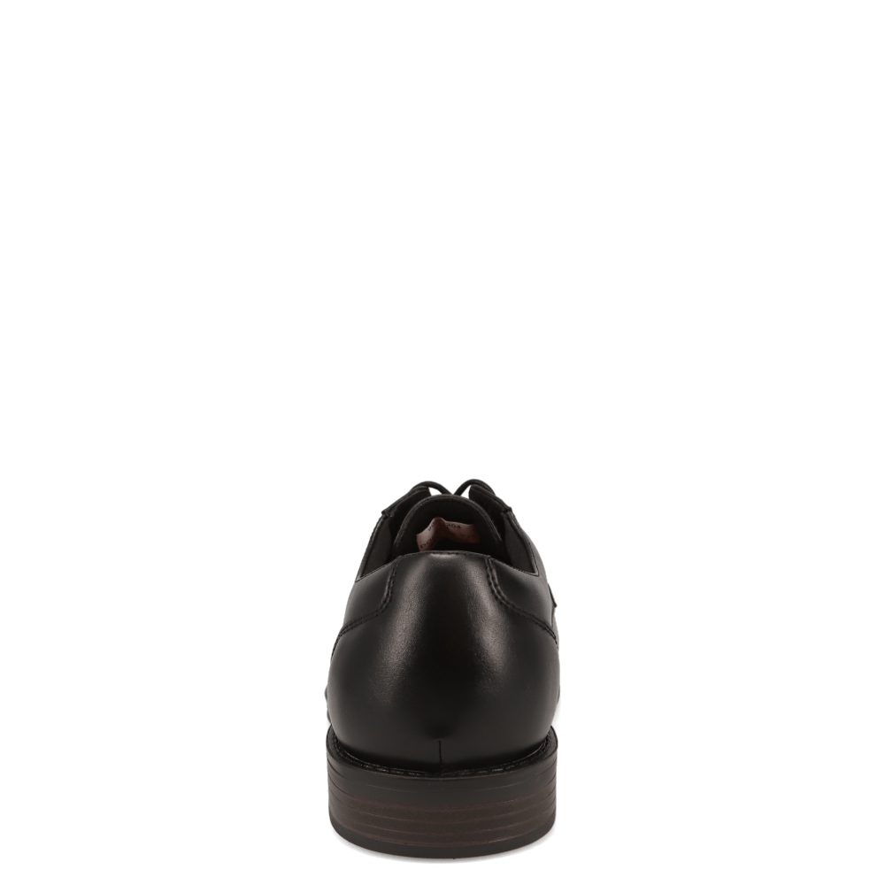 Black-Dockers Mens Bridgeport Slip Resistant Polished Lace Up Oxford
