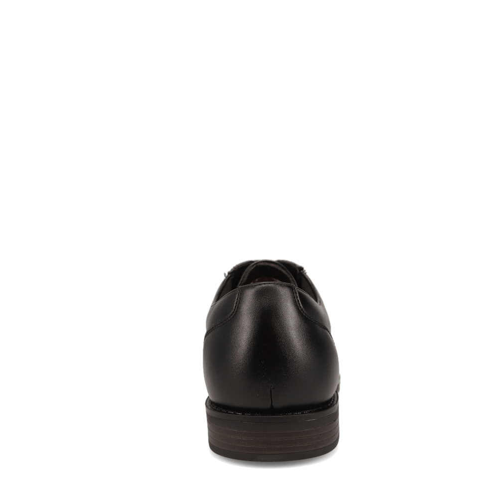 Black-Dockers Mens Bridgeport Slip Resistant Polished Lace Up Oxford