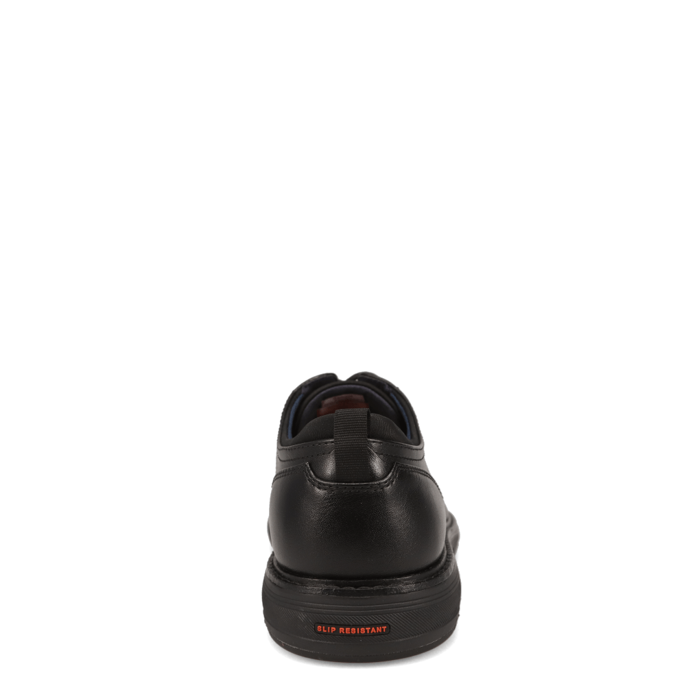 Black-Dockers Mens Bridges Slip Resistant Polished Lace Up Oxford