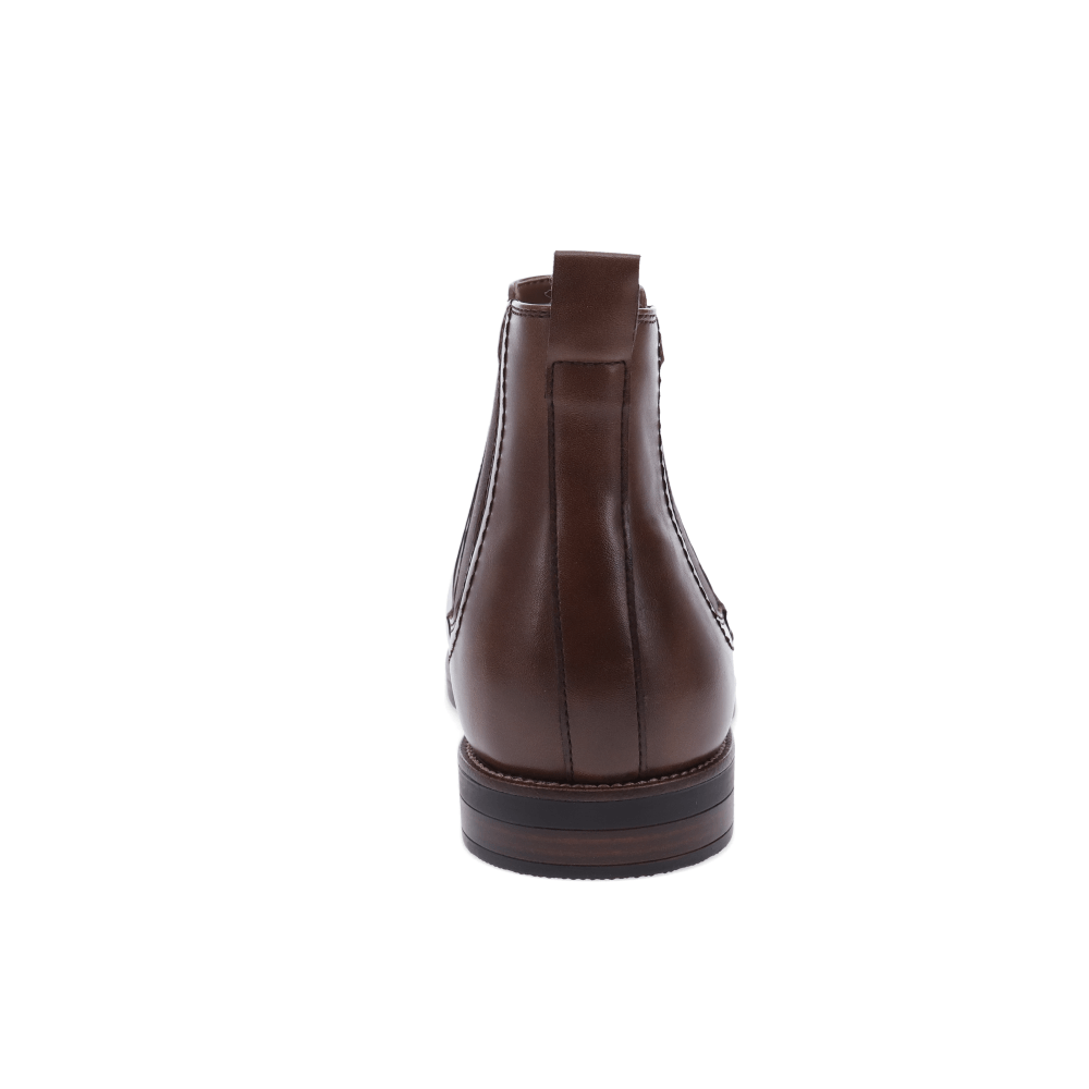 Cognac-Dockers Mens Brookside Dress Slip-on Chelsea Boot