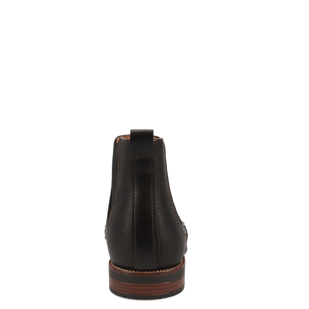 Black/Brown-Dockers Mens Brookside Dress Slip-on Chelsea Boot