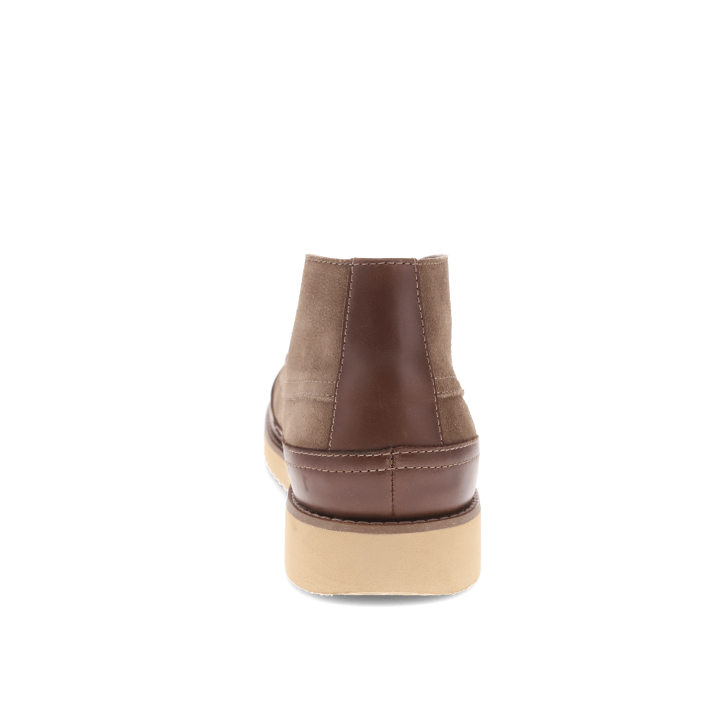 Taupe-Dockers Mens Calgary Moc Toe Lace Up Dress Casual Ankle Boot