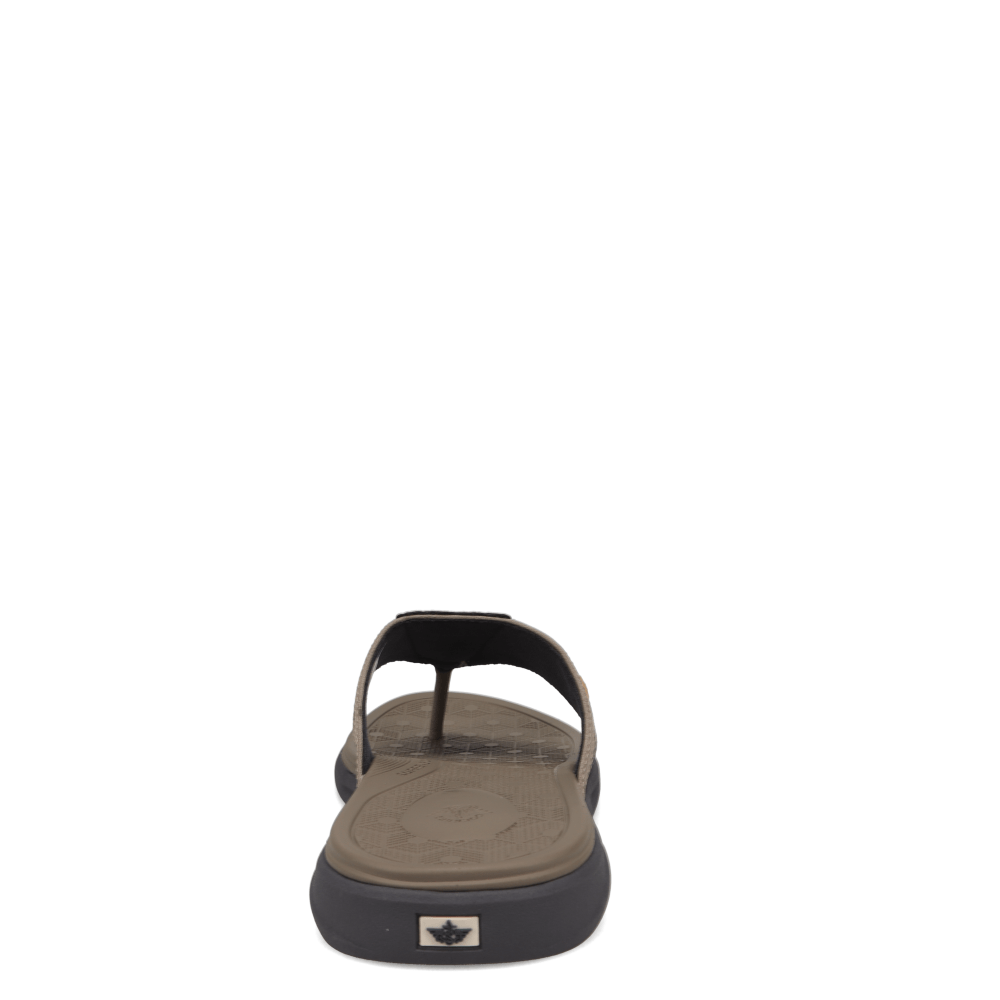 Grey/Navy-Dockers Mens Cliff Casual Nubuck Thong Flip Flop