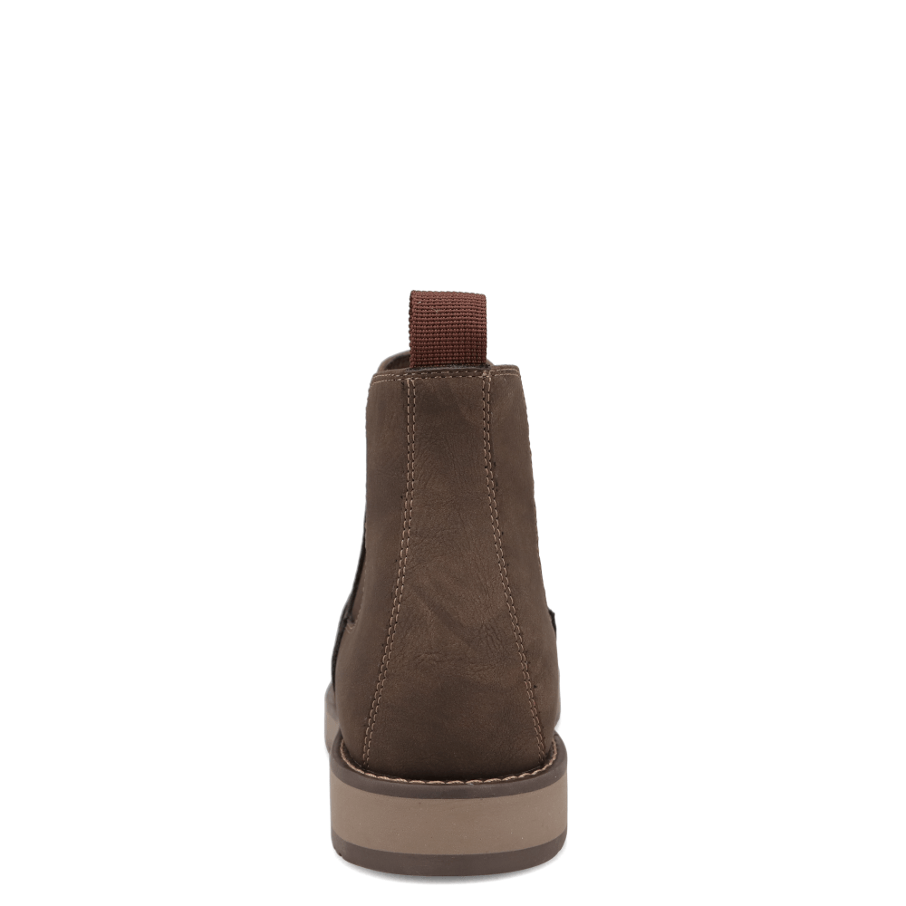 Dark Tan-Dockers Mens Cabana Casual Nubuck Thong Flip Flop