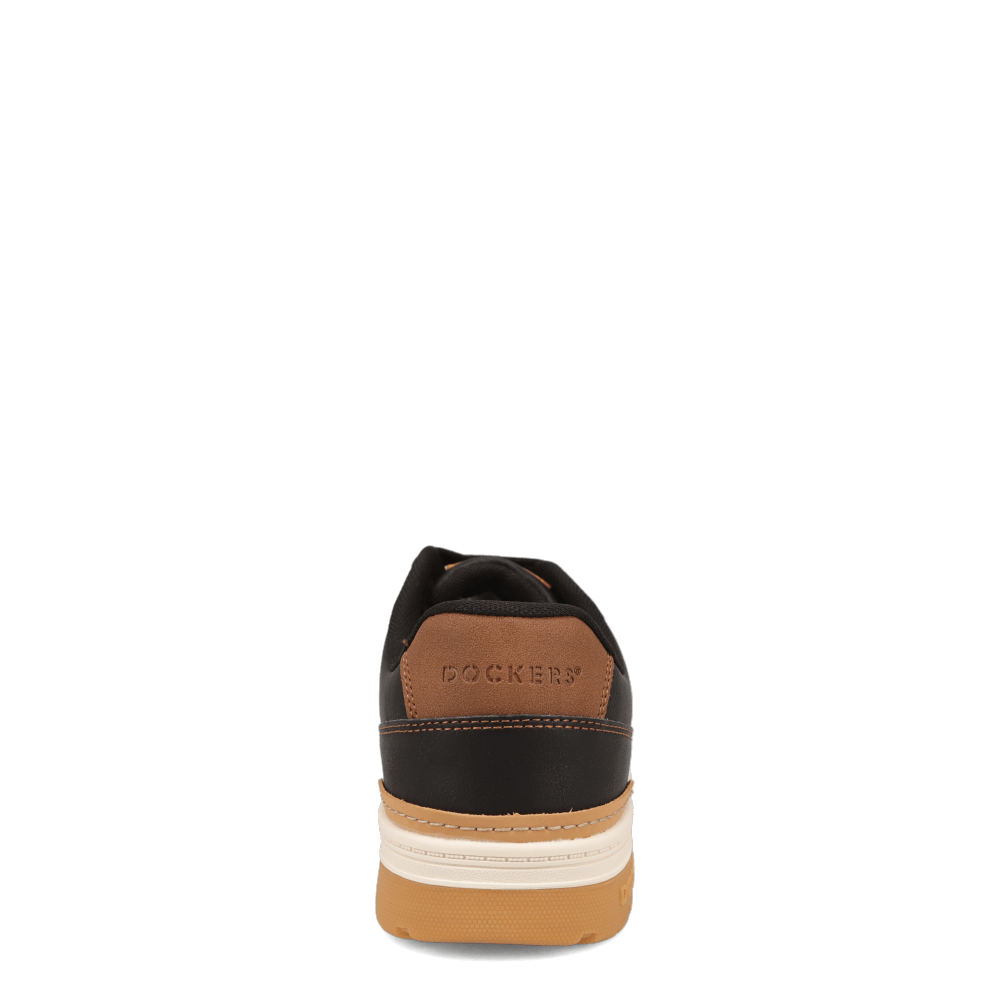 Black/British Tan-Dockers Mens Energy Lo Casual Lace Up Sneaker Shoe