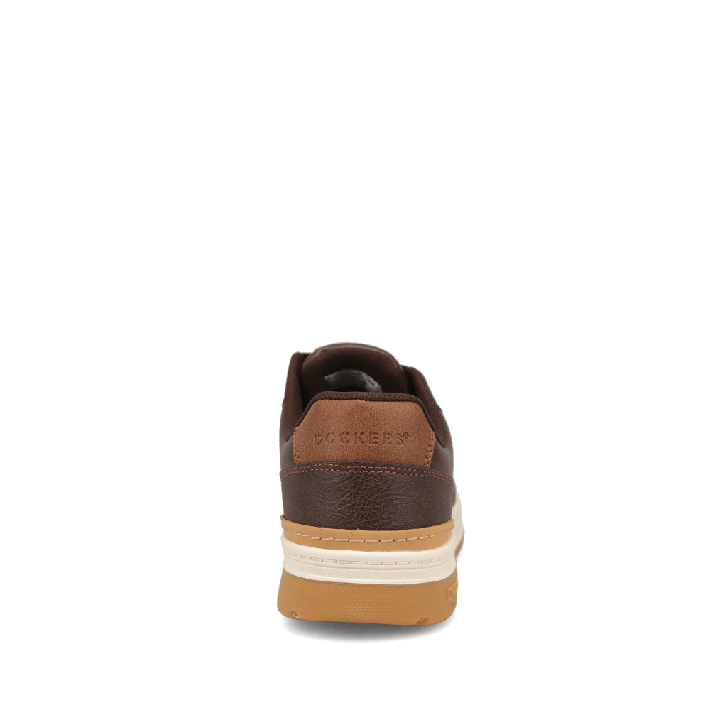 Brown/British Tan-Dockers Mens Energy Lo Casual Lace Up Sneaker Shoe
