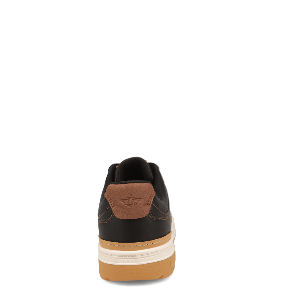 Black/ British Tan-Dockers Mens Frederick Synthetic Leather Casual Sneaker