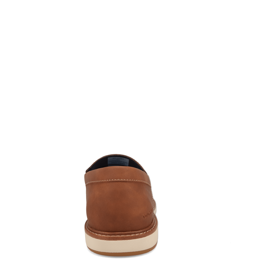 Cognac-Dockers Mens Harmon Polished Casual Slip On Loafer