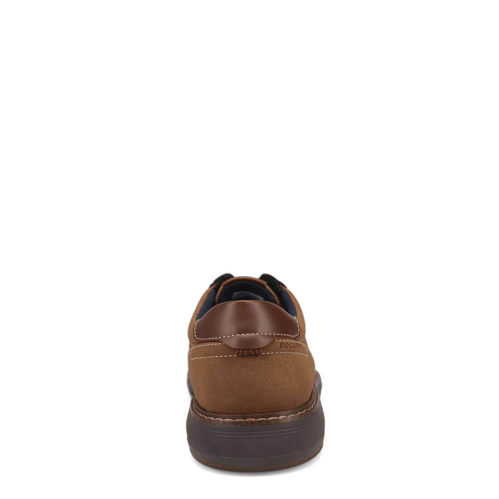 Tobacco-Dockers Mens Marlon Nubuck Business Casual Lace-Up Oxford