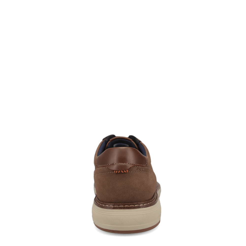 Dark Brown-Dockers Mens Marlon Nubuck Business Casual Lace-Up Oxford