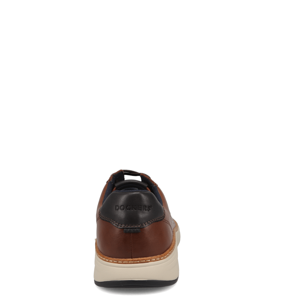 Cognac-Dockers Neilson Casual Polished Lace-Up Sneaker