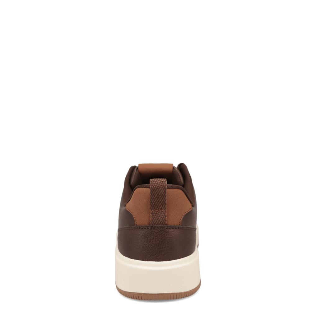 Brown/Butter-Dockers Mens Overtime Laser Casual Lace Up Sneaker