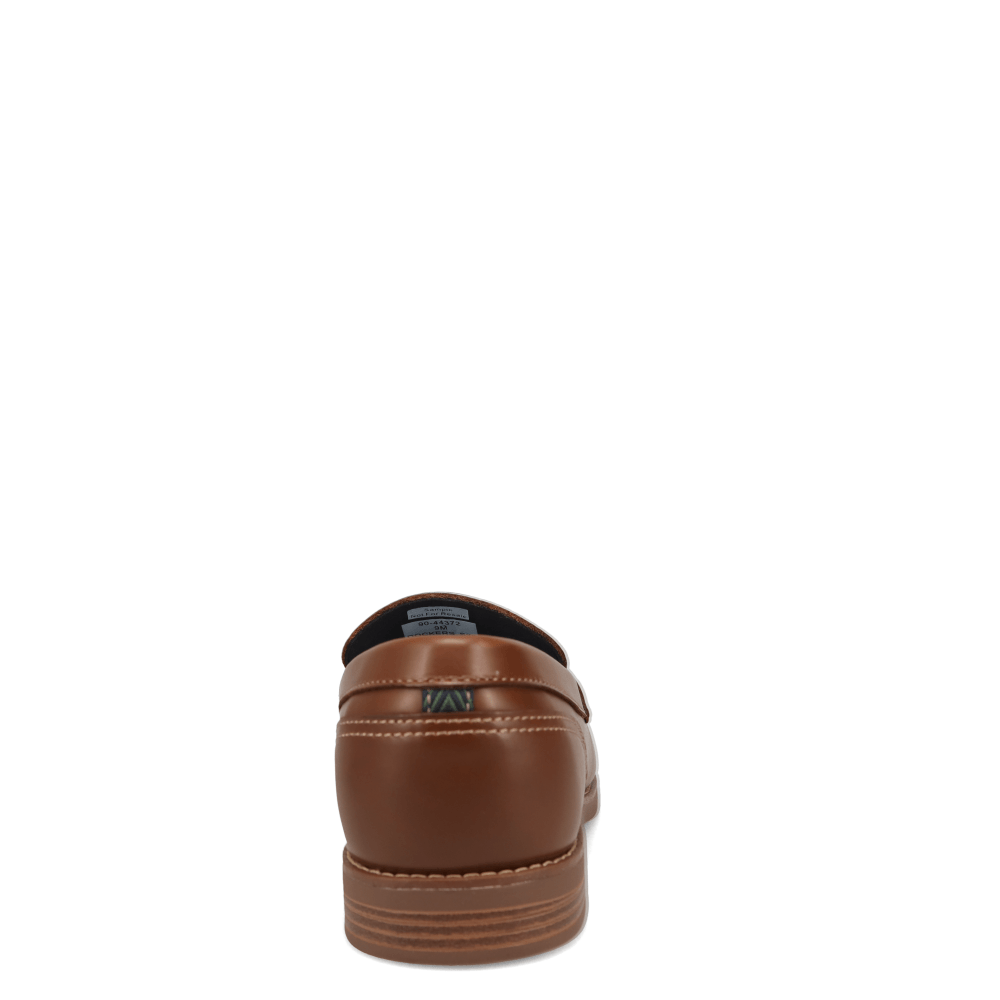 Dark Tan-Dockers Mens Pembroke Pull Up Dress Penny Loafer