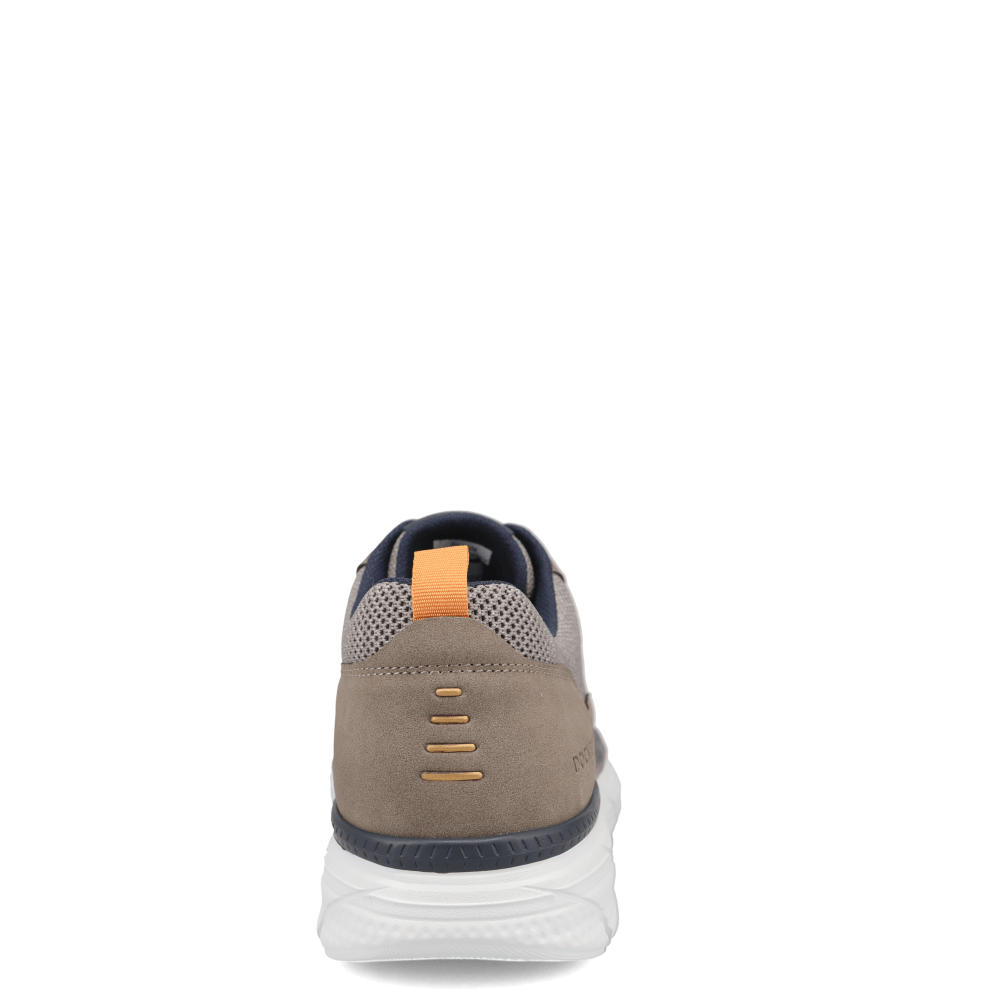 Dark Brown/Taupe-Dockers Mens Emil Nubuck Casual Lace-Up Oxford