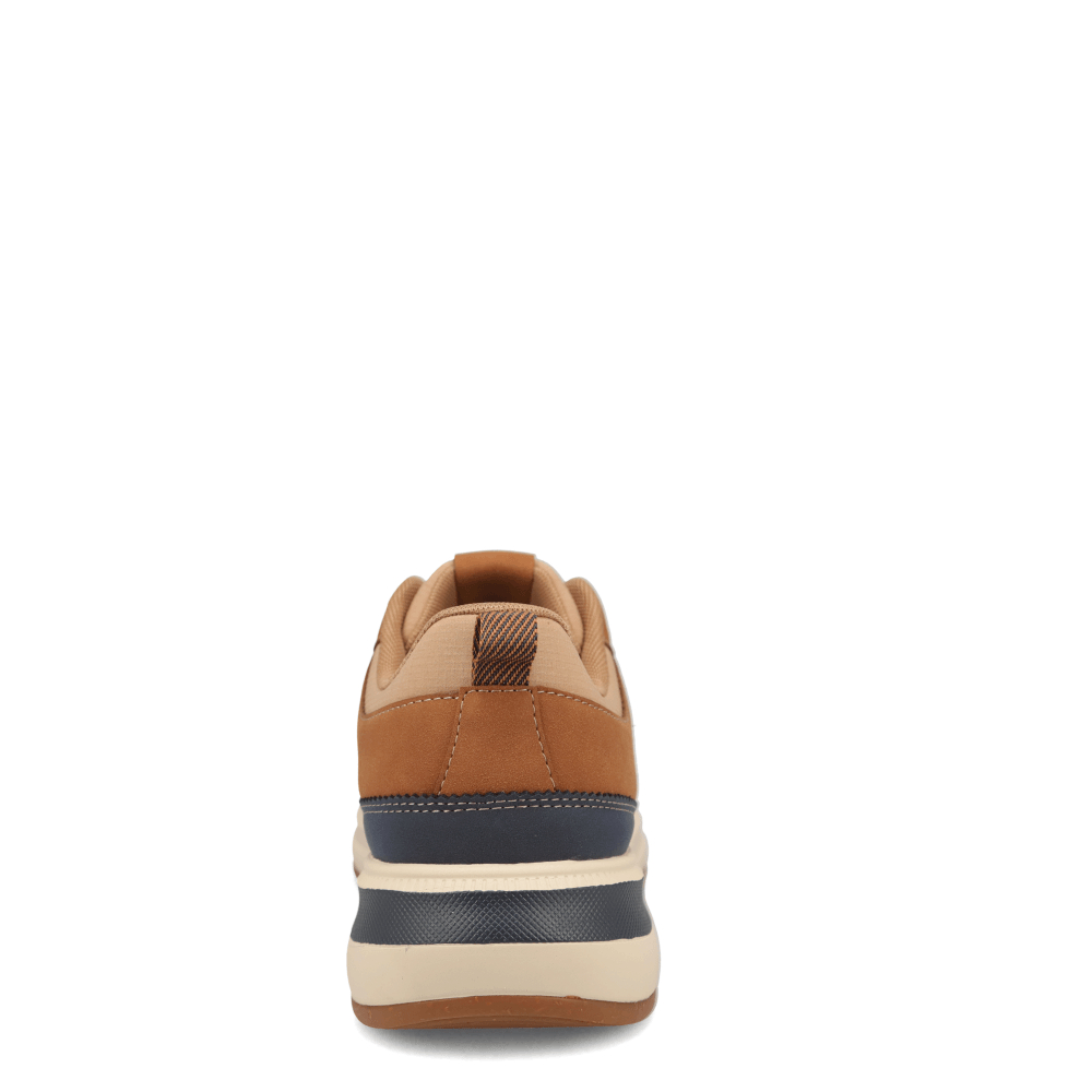 British Tan-Dockers Mens Revved Nubuck/Ripstop Casual Sneaker