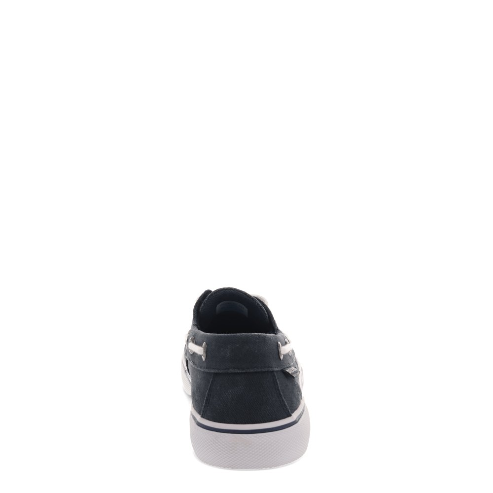 Navy-Dockers Mens Rowe Canvas Casual Lace Up Boat Shoe