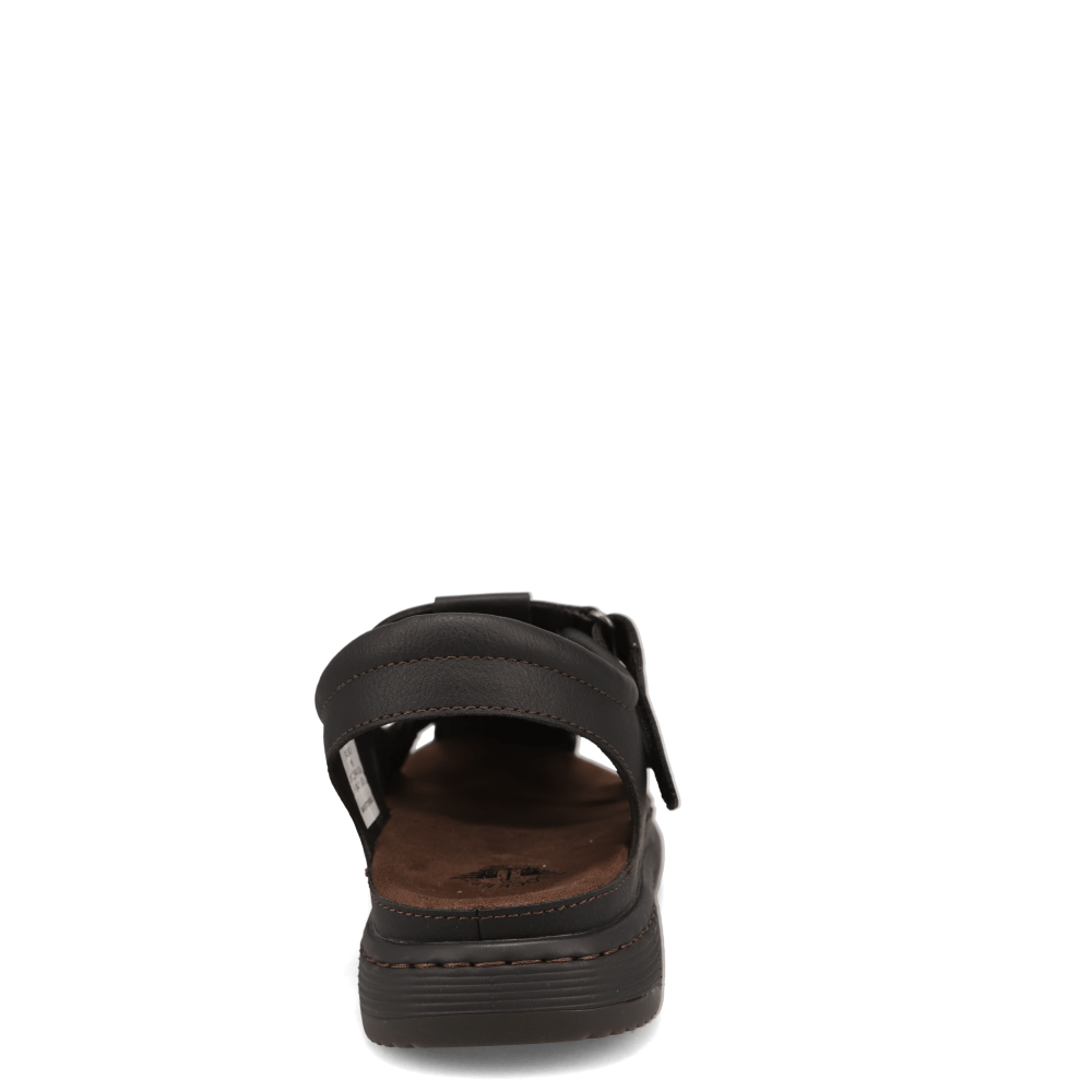 Black-Dockers Mens Sarasota Tumbled Full Grain Moc Toe Sandal