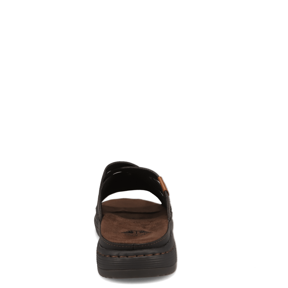 Black-Dockers Mens Seville Tumbled Full Grain Open Toe Sandal