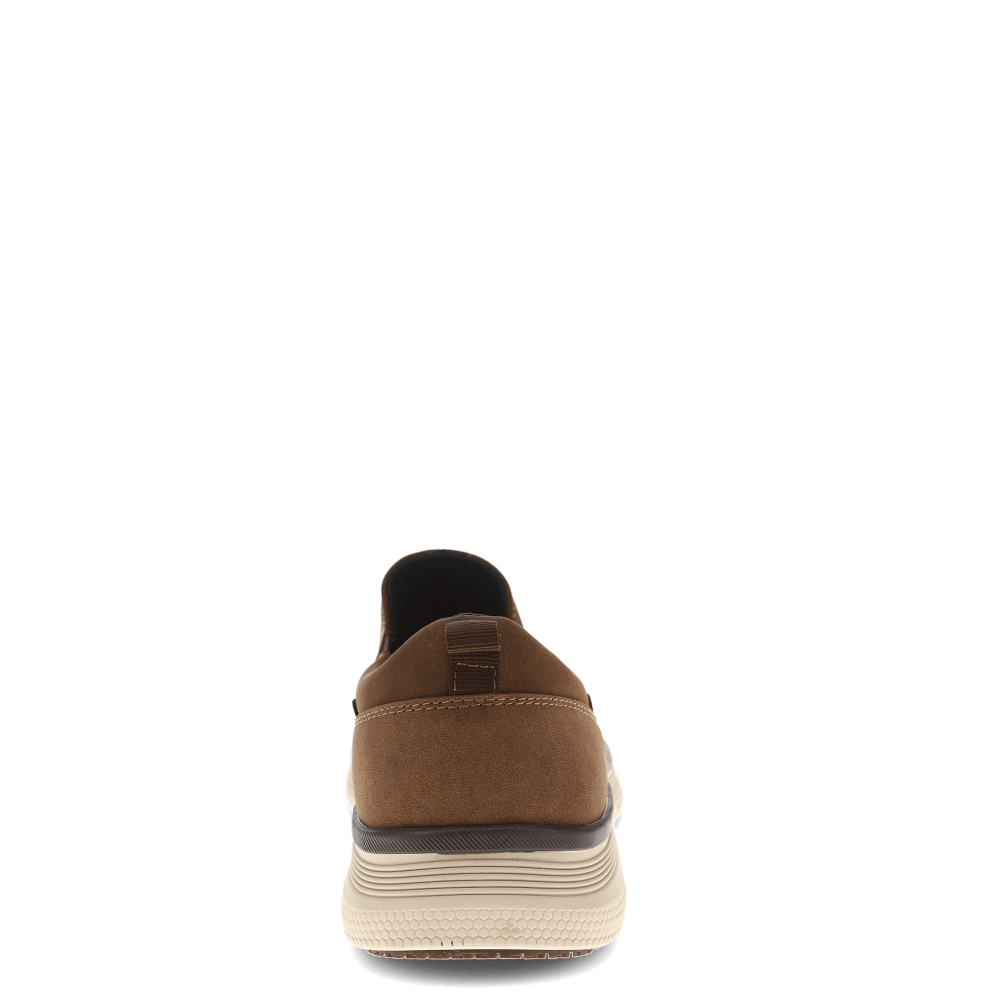 Dark Tan-Dockers Mens Slater Slip-Resistant Slip-on Sneaker