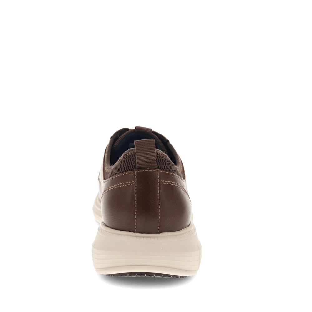 Dark Tan-Dockers Mens Trine Slip Resistant Work Casual Oxford Shoe