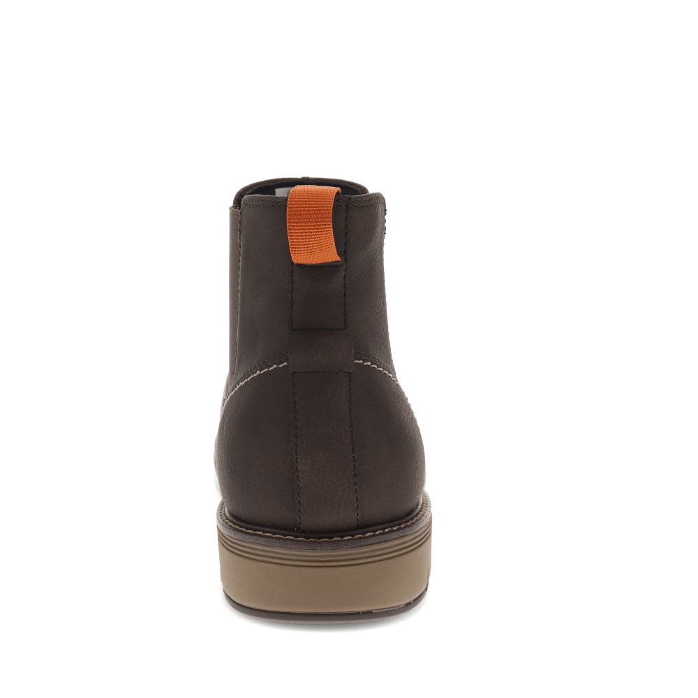 Dark Brown-Dockers Mens Tureen Dress Casual Slip On Chelsea Boot