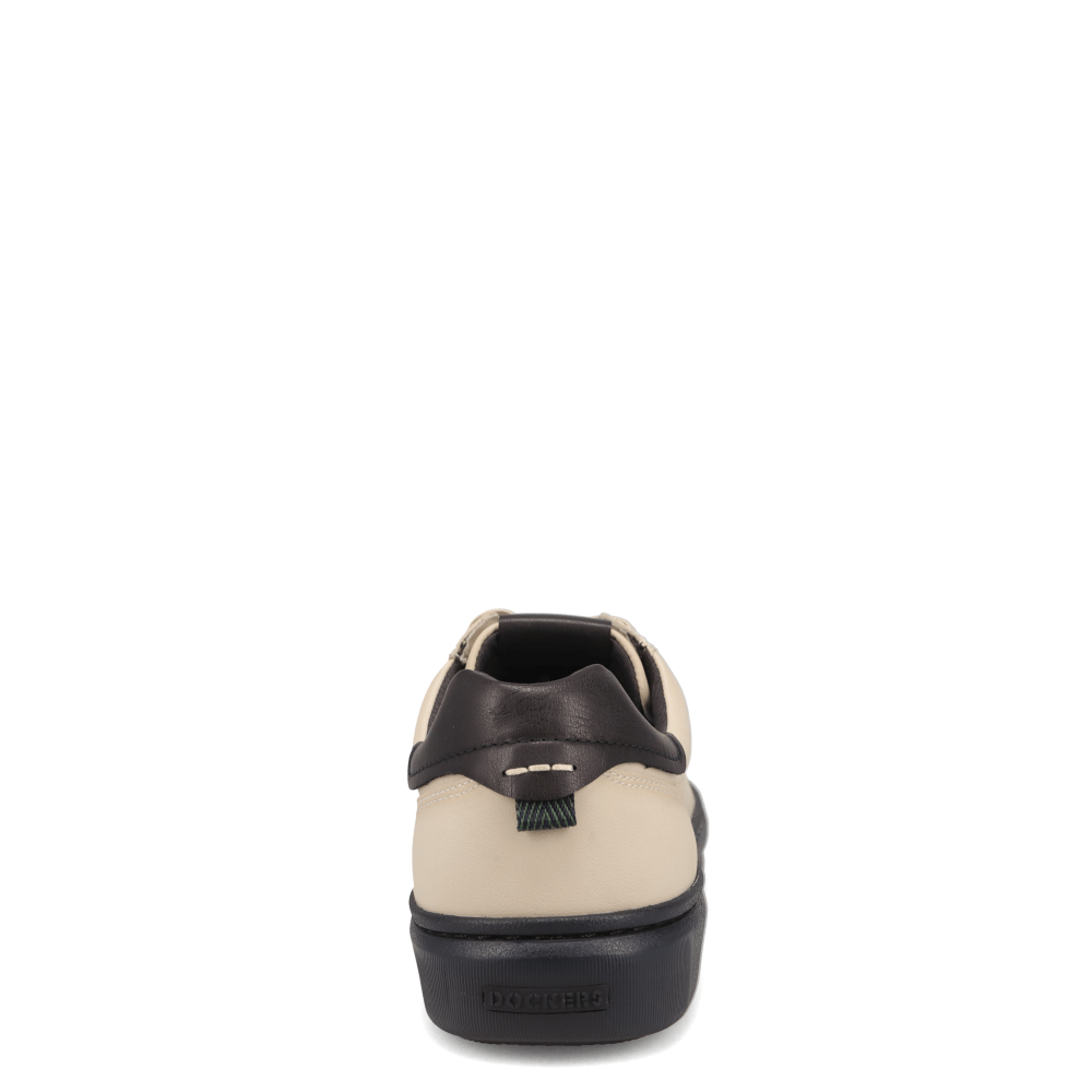 Off White-Dockers Mens Vortex Laser Perforated Polished Sneaker