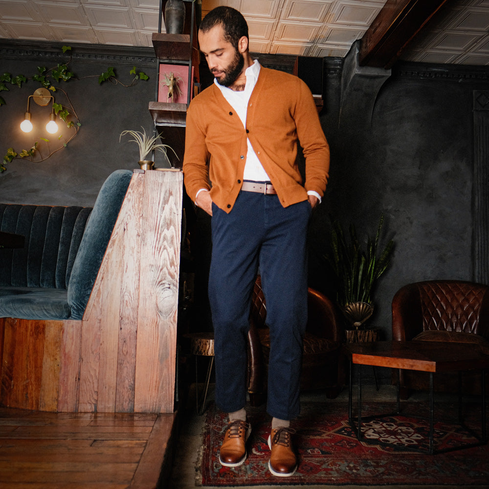 Butterscotch-Dockers Mens Callum Genuine Leather Casual Lace Up Oxford Shoe